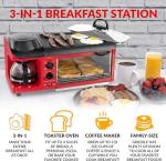 3-in-1 Breakfast Station with Coffee Maker and Toaster
