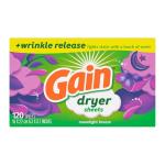 Gain Plus Dryer Sheets, Moonlight Breeze, 120 Count