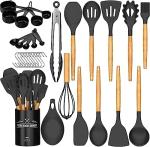 33-Piece Non-Stick Silicone Cooking Utensils Set