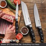 Brewin 3PC Professional Kitchen Knife Set