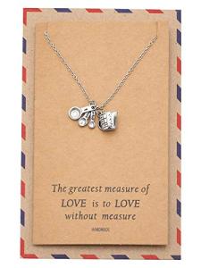 Measuring Spoons Pendant Necklace for Kitchen Lovers