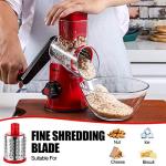 Geedel Rotary Cheese Grater and Vegetable Slicer