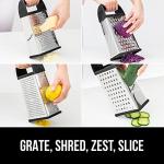 Gorilla Grip 4-Sided Stainless Steel Cheese Grater