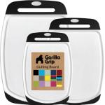 Gorilla Grip BPA-Free Reversible Cutting Board Set