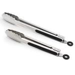 Stainless Steel Kitchen Tongs Set - 9" & 12