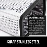 Gorilla Grip 4-Sided Stainless Steel Cheese Grater
