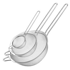 Cuisinart Silver Mesh Strainers, 3-Pack Set