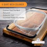 Collapsible Stainless Steel Colander with Expandable Handles