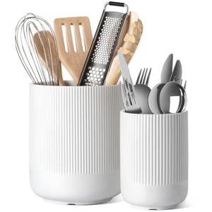 Ceramic Utensil Holder Set for Kitchen Counter