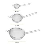 Cuisinart Silver Mesh Strainers, 3-Pack Set