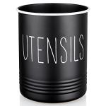 Stylish Black Kitchen Utensil Holder Organizer