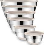 Umite Chef 6-Piece Stainless Steel Mixing Bowls