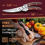 Stainless Steel Poultry Shears with Ergonomic Handles