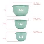 GLAD Mixing Bowls Set with Pour Spout, 3 Piece