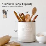 DOWAN 7.2" Ceramic Kitchen Utensil Holder