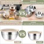 Umite Chef 6-Piece Stainless Steel Mixing Bowls