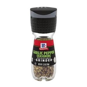 Garlic Pepper Seasoning Grinder by McCormick, 1.23 oz
