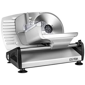 OSTBA 200W Electric Deli Meat Slicer with Adjustable Thickness