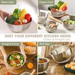 Umite Chef 6-Piece Stainless Steel Mixing Bowls
