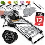 Adjustable Mandoline Food Slicer with Cut-Resistant Gloves
