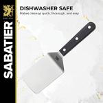 Sabatier Stainless Steel Wide Turner, 9.65-inch