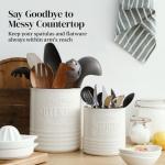 DOWAN 7.2" Ceramic Kitchen Utensil Holder