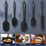 Walfos 5-Piece Heat Resistant Silicone Spatula Set