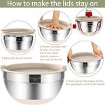 Umite Chef 6-Piece Stainless Steel Mixing Bowls