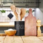Stylish Black Kitchen Utensil Holder Organizer