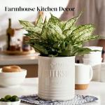 DOWAN 7.2" Ceramic Kitchen Utensil Holder