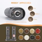 Electric Salt and Pepper Grinder Set with LED Light