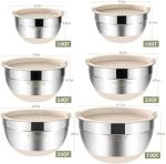 Umite Chef 6-Piece Stainless Steel Mixing Bowls