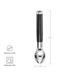 KitchenAid Classic Ice Cream Scoop - Black, 8.6