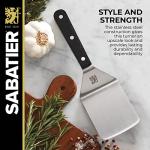Sabatier Stainless Steel Wide Turner, 9.65-inch