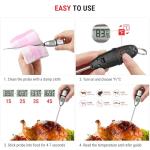 Digital Food Thermometer with Long Probe for Cooking