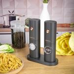 Electric Salt and Pepper Grinder Set with LED Light