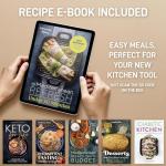 Zulay Kitchen Garlic Press Set with Peeler & Brush