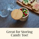 Bamboo Salt Cellar with Swivel Lid and Closure