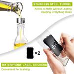 Showvigor 17oz Olive Oil Dispenser with Accessories