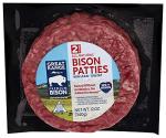 Fresh Ground Bison Patties, 12 Ounces