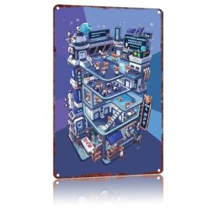 Kobe Beef Vintage Metal Sign for Home Decor