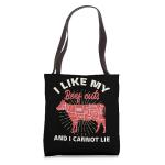 Wagyu Beef Cuts Tote Bag for Meat Lovers