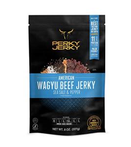 Perky Jerky Wagyu Beef Sea Salt & Pepper
