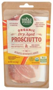 Organic Sliced Prosciutto from Whole Foods, 3 OZ