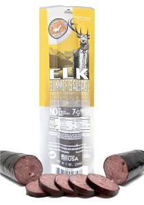 Elk Summer Sausage - Low-Carb, Gluten-Free Snack
