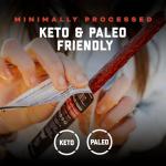 Elk and Pork Snack Sticks, High Protein, 24 Pack