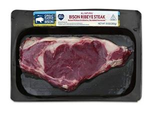 Bison Ribeye Steak - Great Range, 0.625 lb