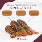 6 Pack of 6 oz Maine Lobster Tails