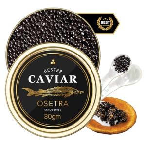 Premium Osetra Sturgeon Caviar with Spoon, 1 oz