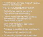 Romanoff Red Lumpfish Caviar with Vodka, 2oz